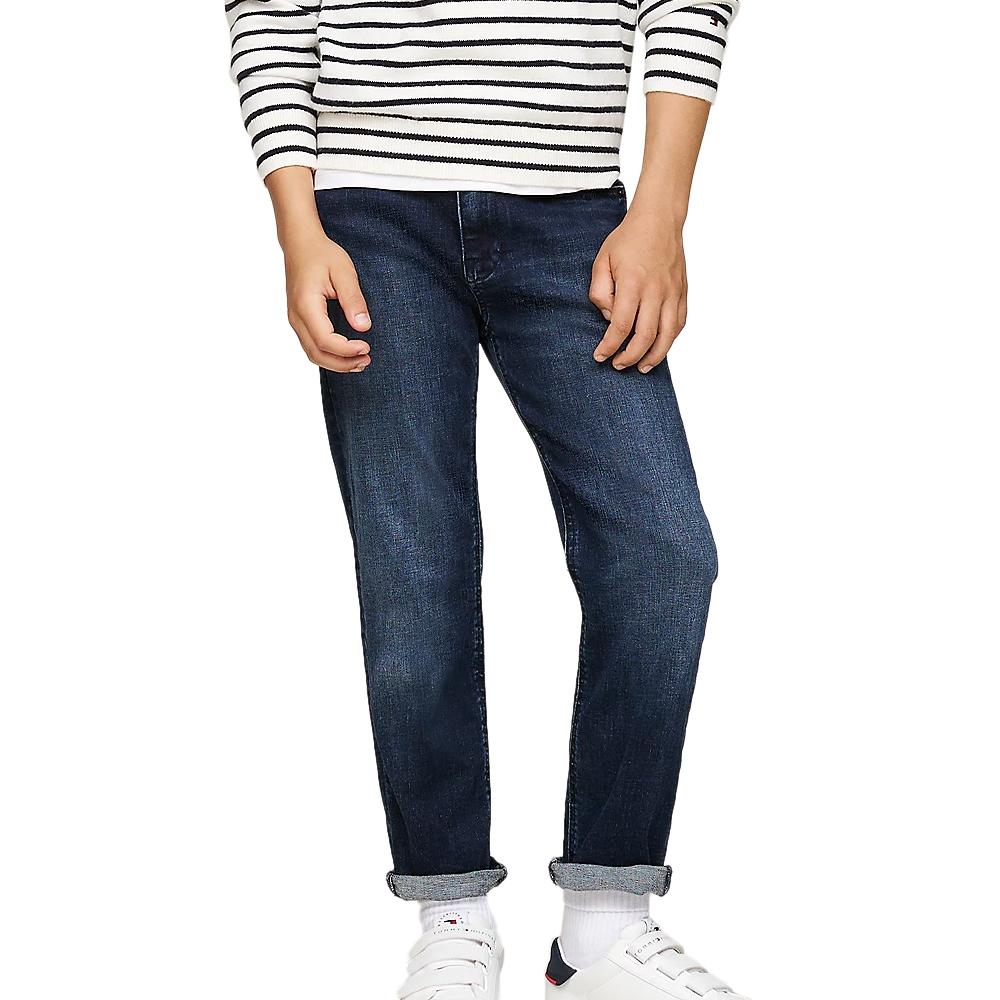 Jeans Regular Bleu Garçon Tommy Hilfiger Skater pas cher