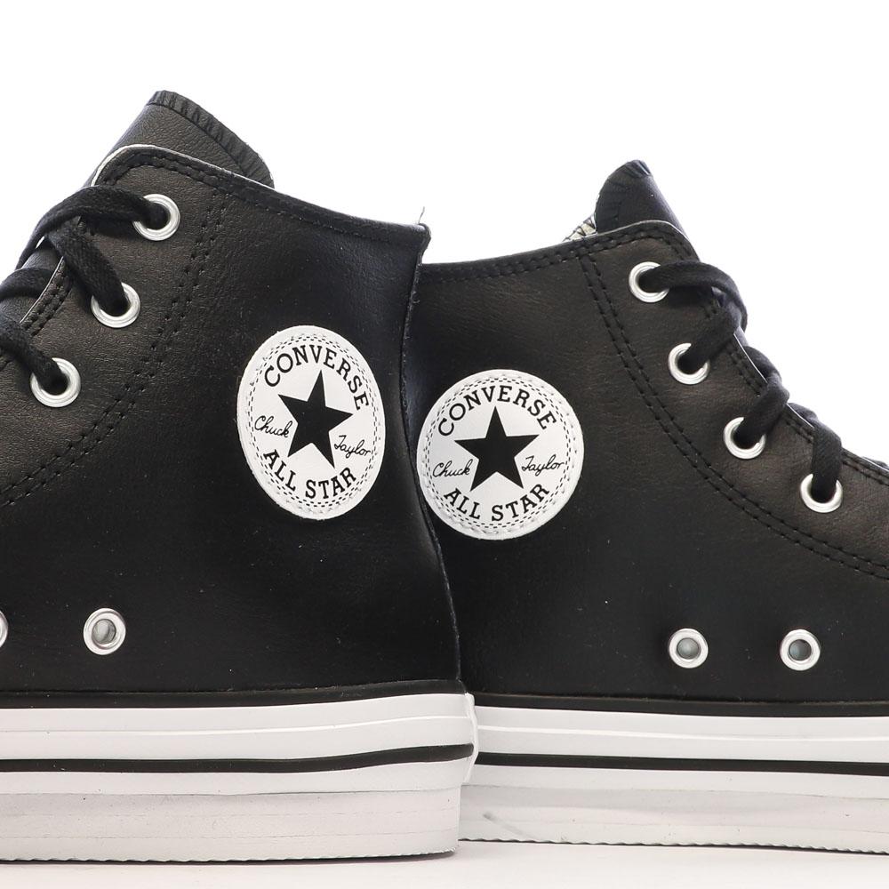 Baskets Noires Femme Converse All Star Eva vue 7