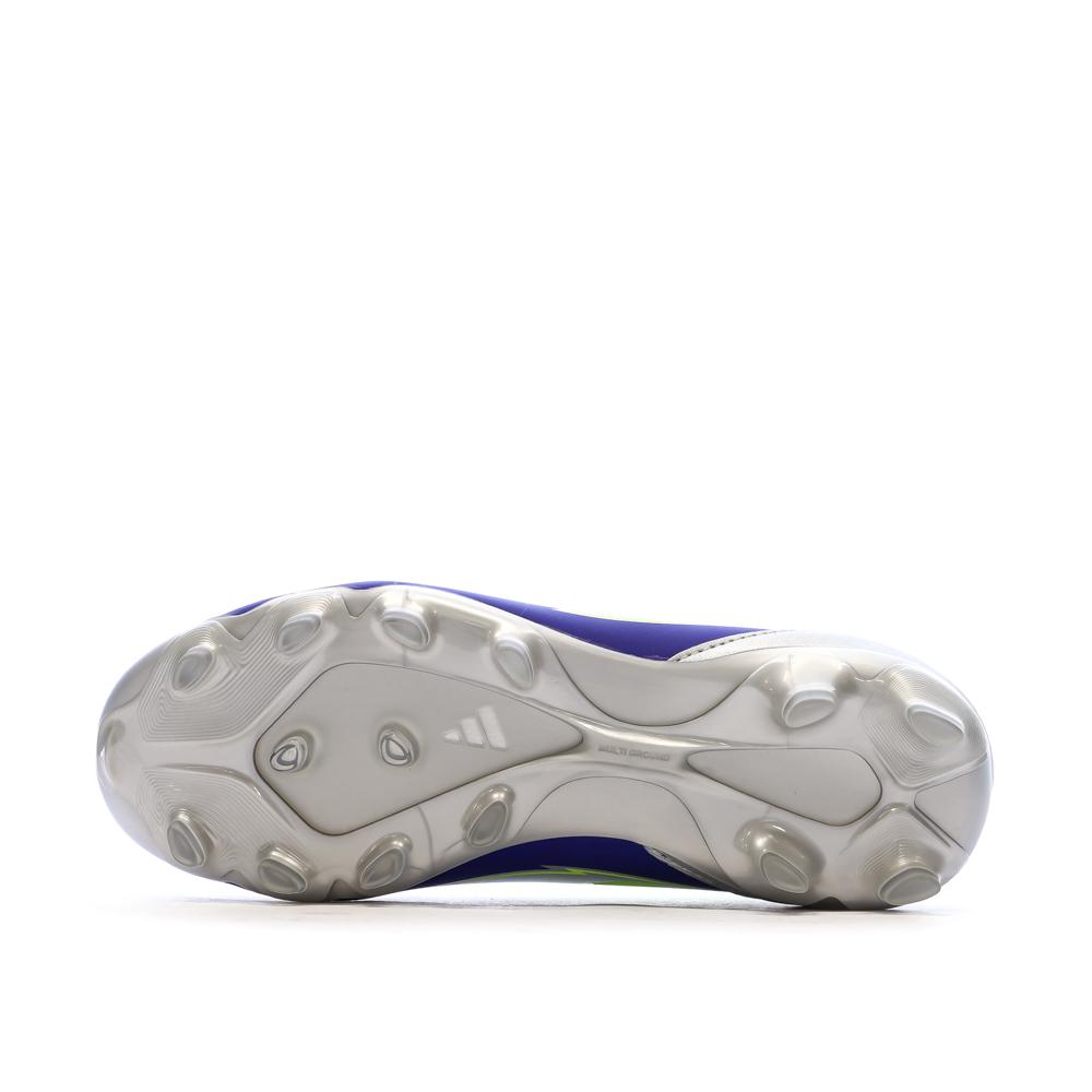 Botas de fútbol para niño Adidas F50 Azul/Plata ver 5