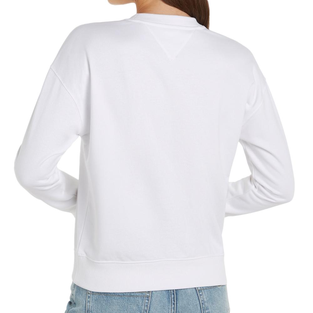 Sweat Blanc Femme Tommy Hilfiger Essential vue 2