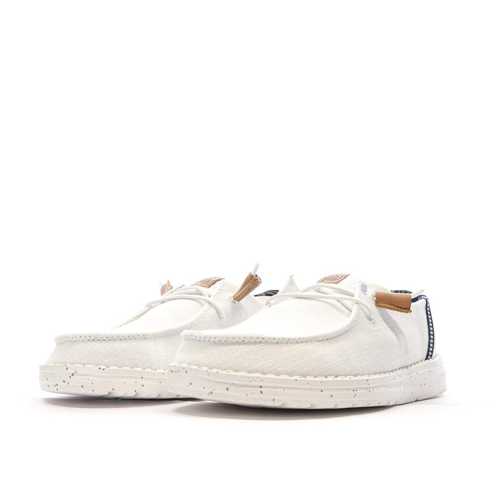 Chaussures Blanches Femme Hey Dude Wendy Washed vue 3