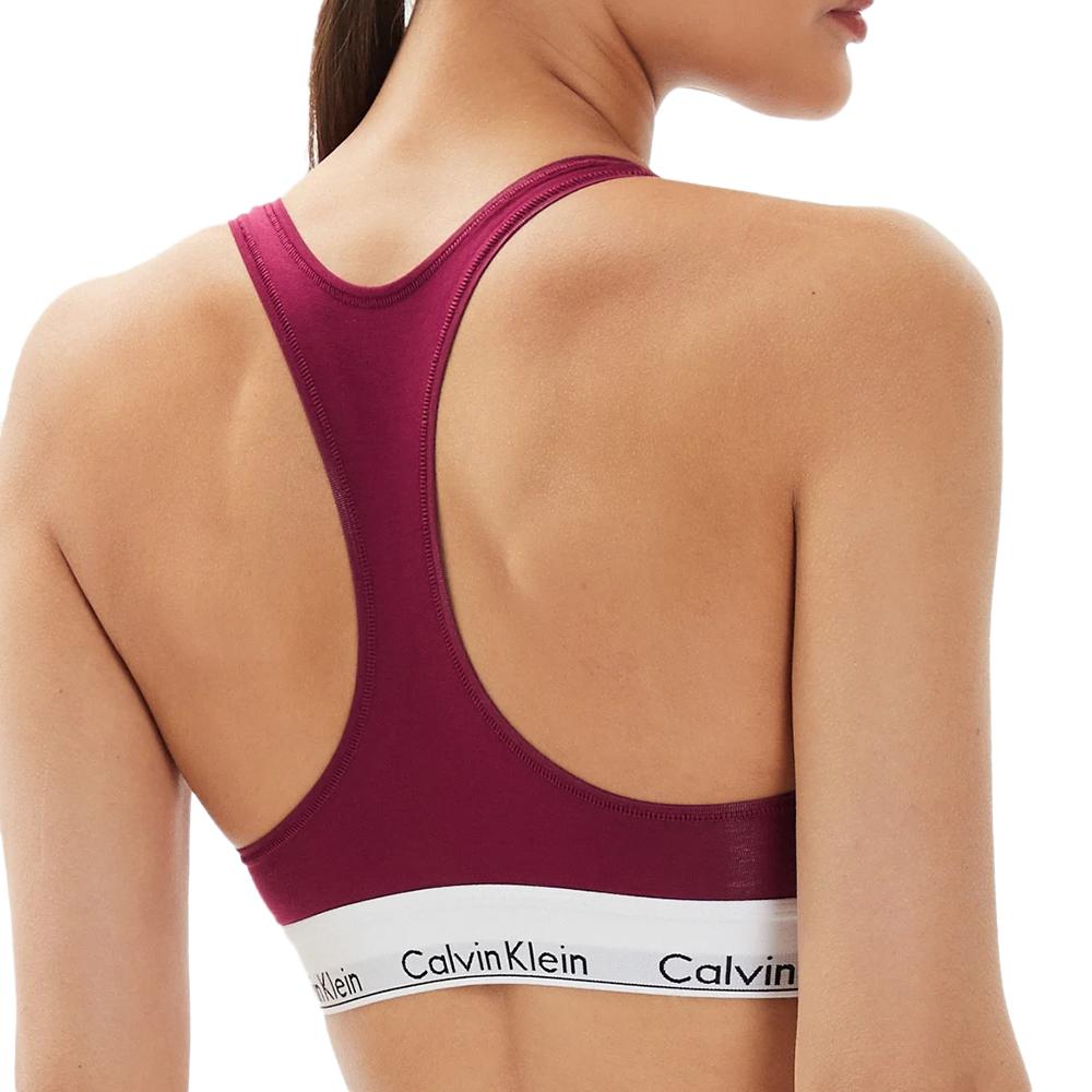 Brassière Rouge Femme Calvin Klein Jeans Unlined vue 2