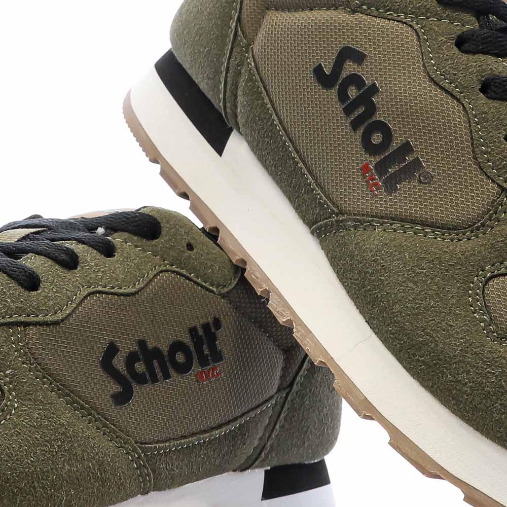 Baskets Kaki Homme Schott Norati vue 7