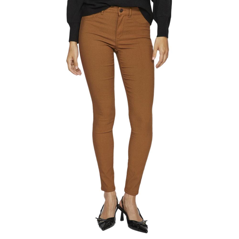 Jean Slim Camel Femme Vila Eggy pas cher