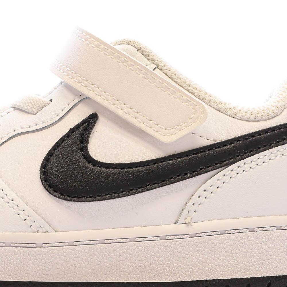 Baskets Blanches/Noires Garçon Nike Court Borough vue 7
