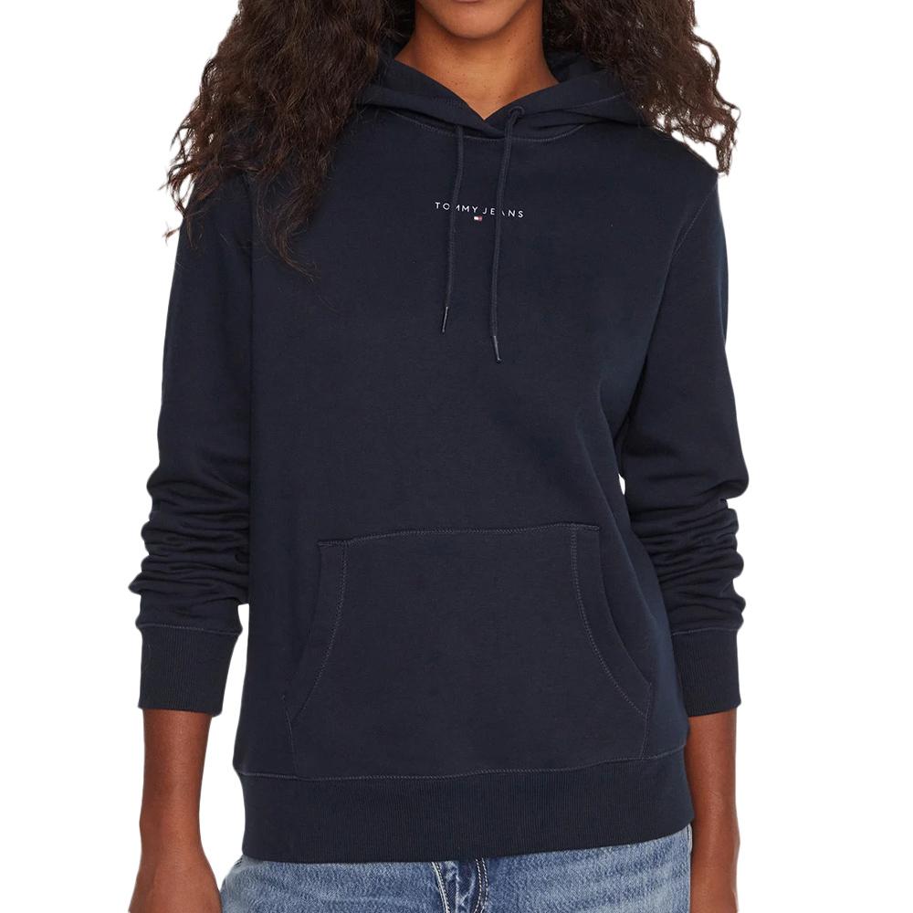 Sweat Marine Femme Tommy Hilfiger Linear pas cher