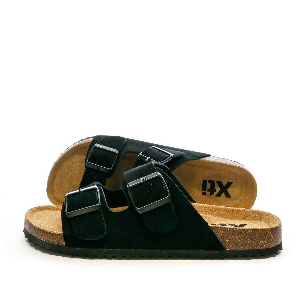 Sandales Noir Homme Xti Cuir 142553 pas cher