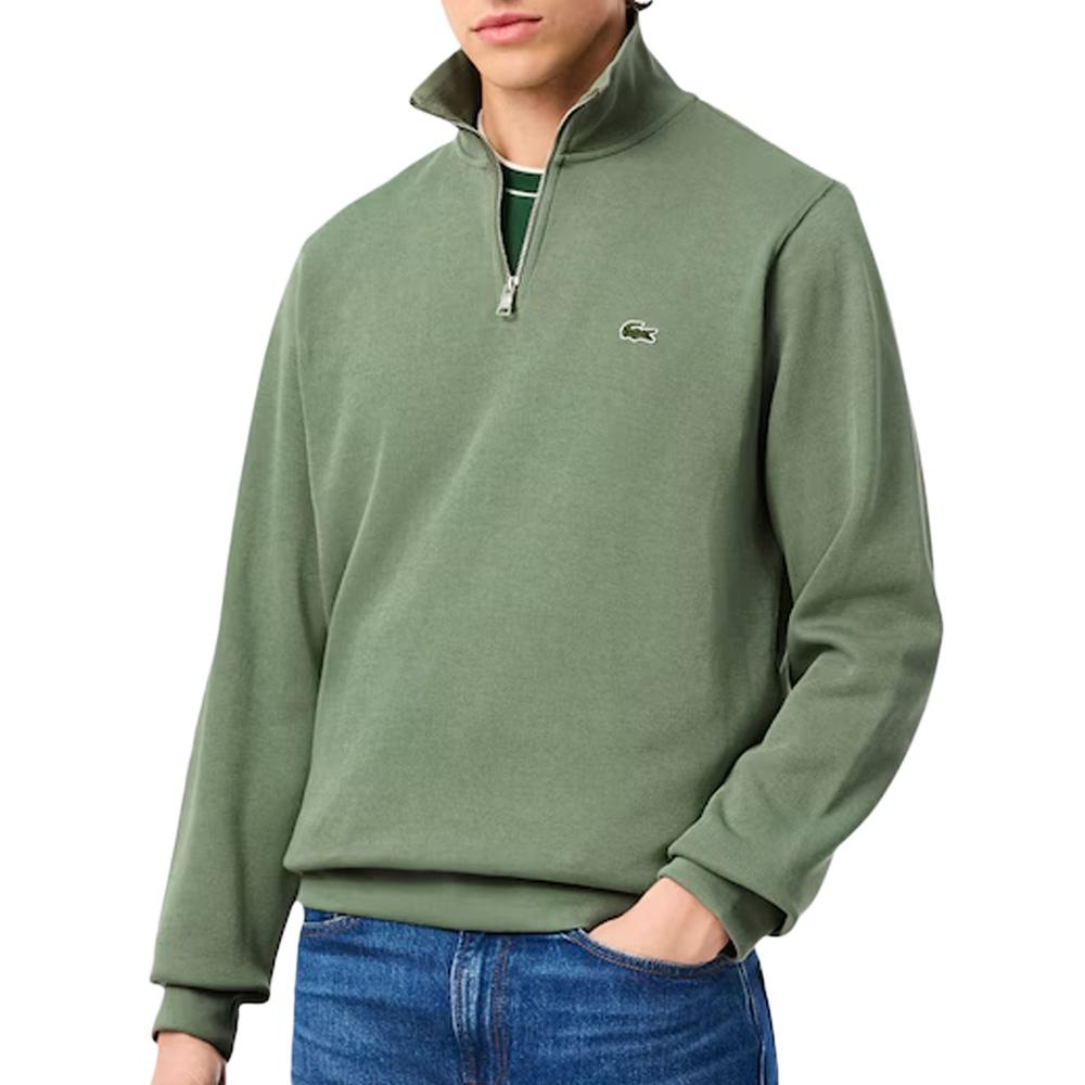 Sweat Vert Homme Lacoste SH1927 pas cher