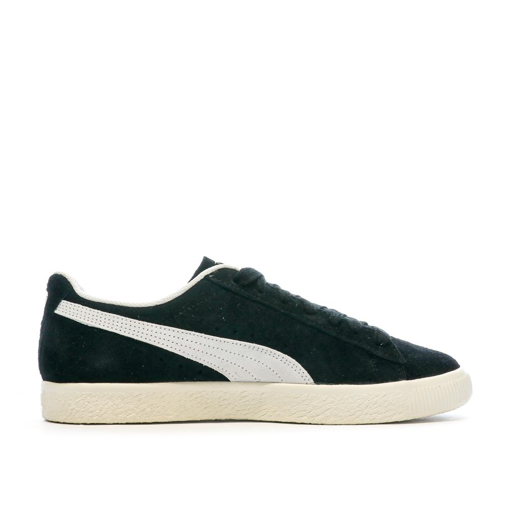 Baskets Noires Homme Puma Clyde Teasel vue 2