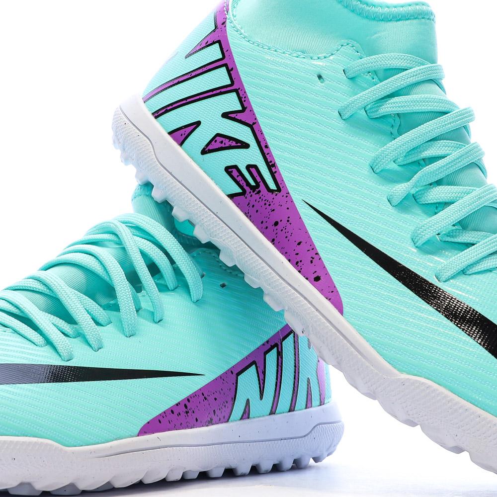 Chaussures de football stabilisées Verte Mixte NIKE Mercurial Superfly 9 Club vue 7