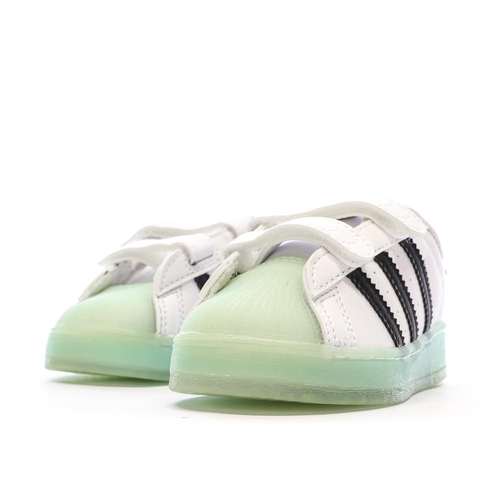 Baskets Blanches Bébé/Enfant Adidas Superstar Led Light vue 7
