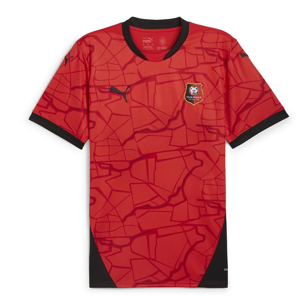 Stade Rennais Maillot Réplica Domicile Rouge Homme Puma 2024/2025 pas cher