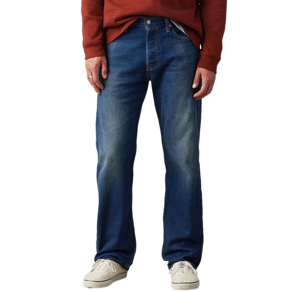 Jeans 501 Bleu Foncé Homme Levi's Original Fit Dark pas cher