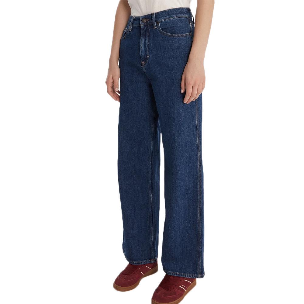 Jean Ample Bleu Femme Tommy Hilfiger Claire pas cher