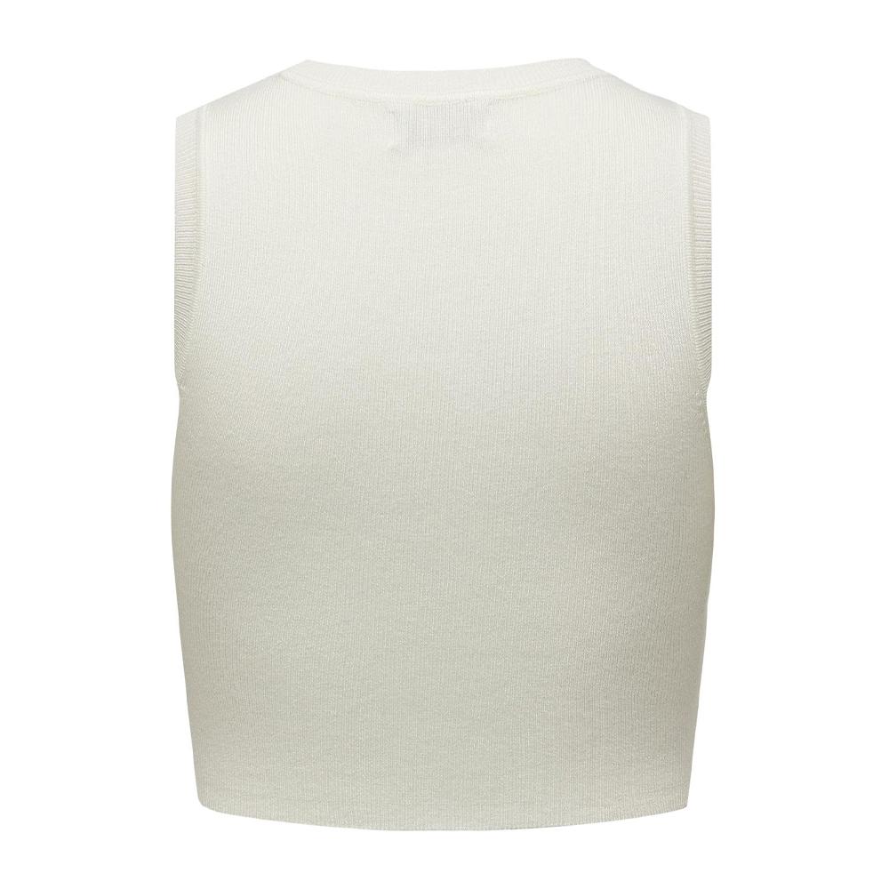 Crop Top Écru Femme Jdy Cirkeline vue 2