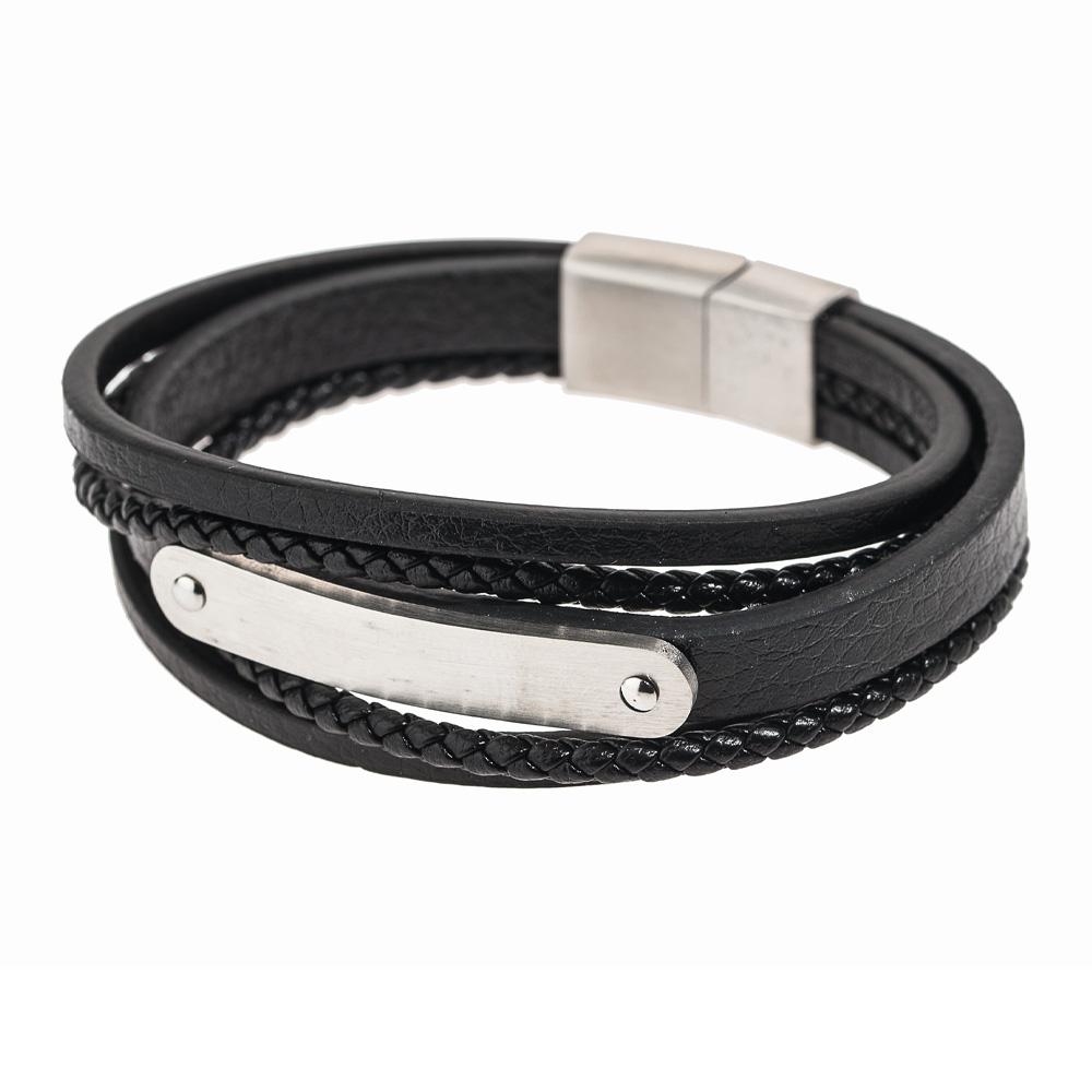 Bracelet Noir Geographical Norway 315112 pas cher