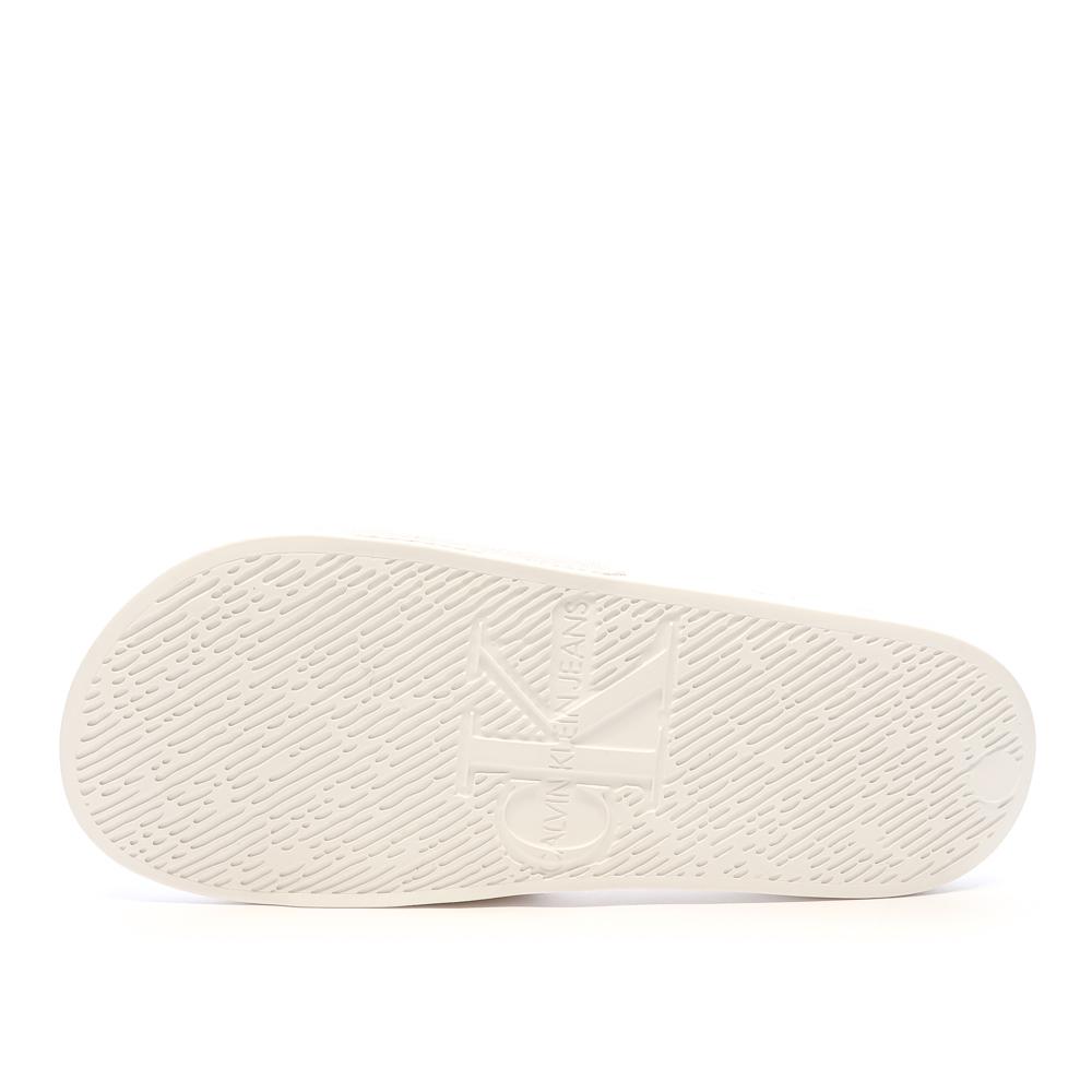 Claquettes Beige Femme Calvin Klein Jeans Slide Monogram vue 2