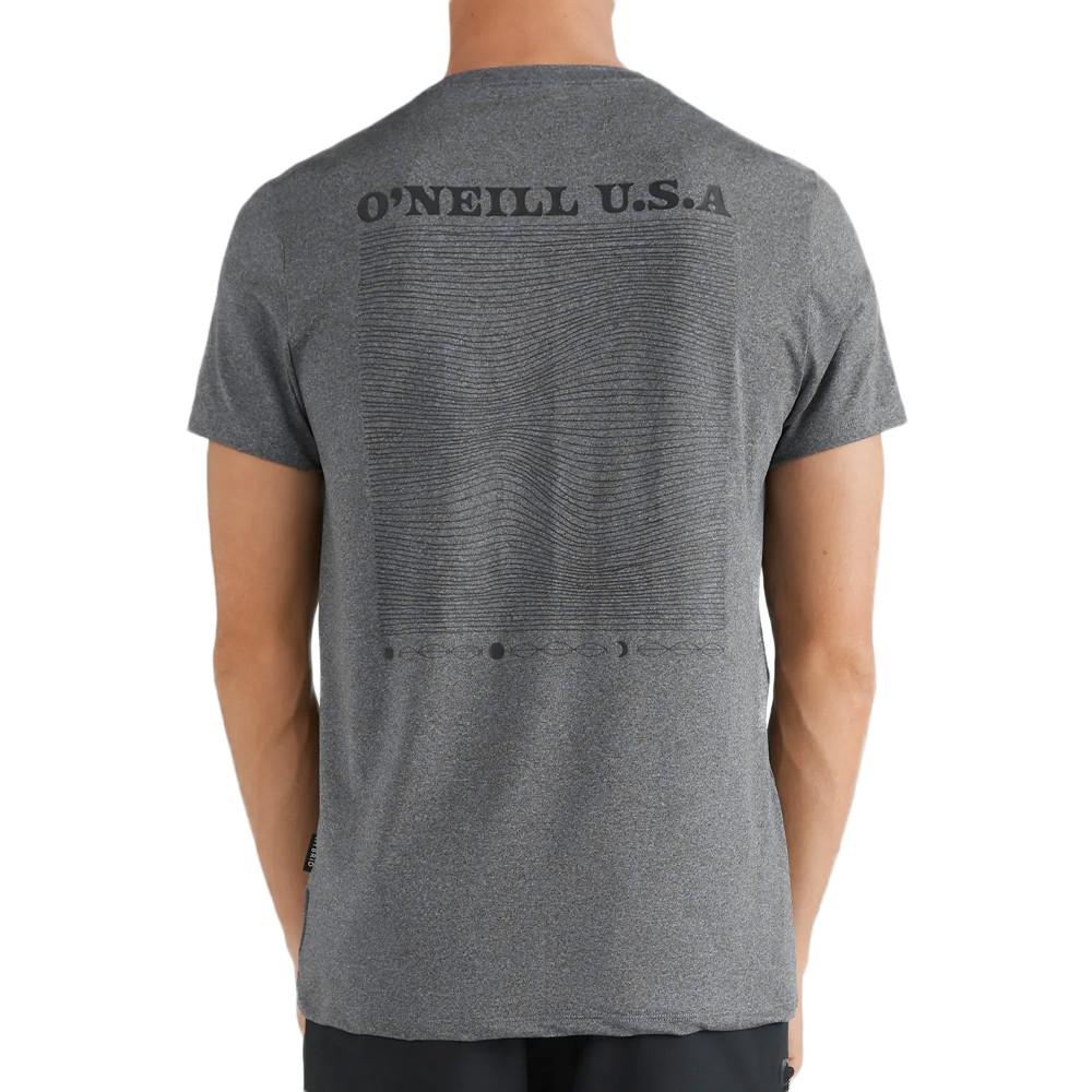 T-shirt Gris Homme O'Neill Luna vue 2