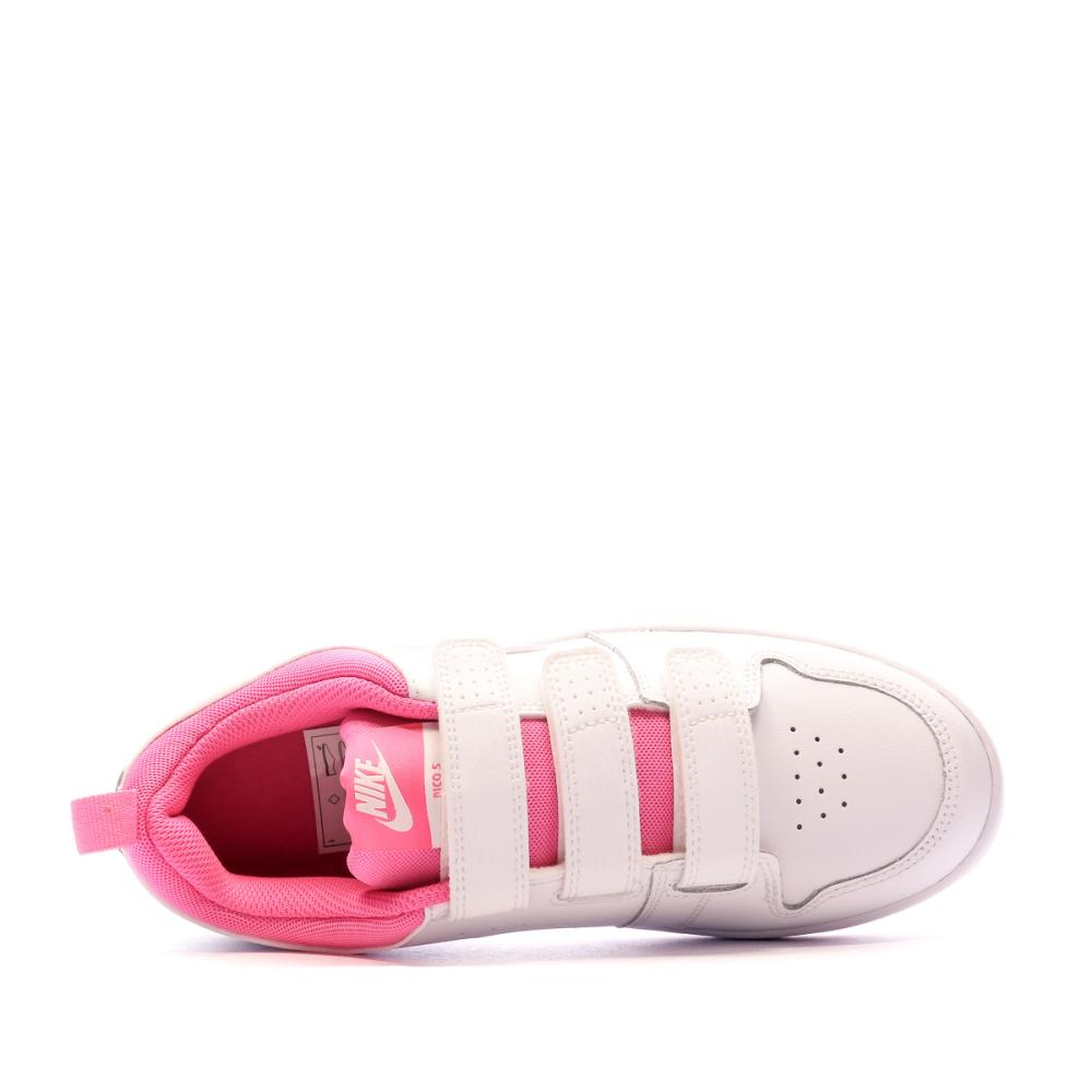 Baskets Blanches Fille Nike Pico 5 vue 4