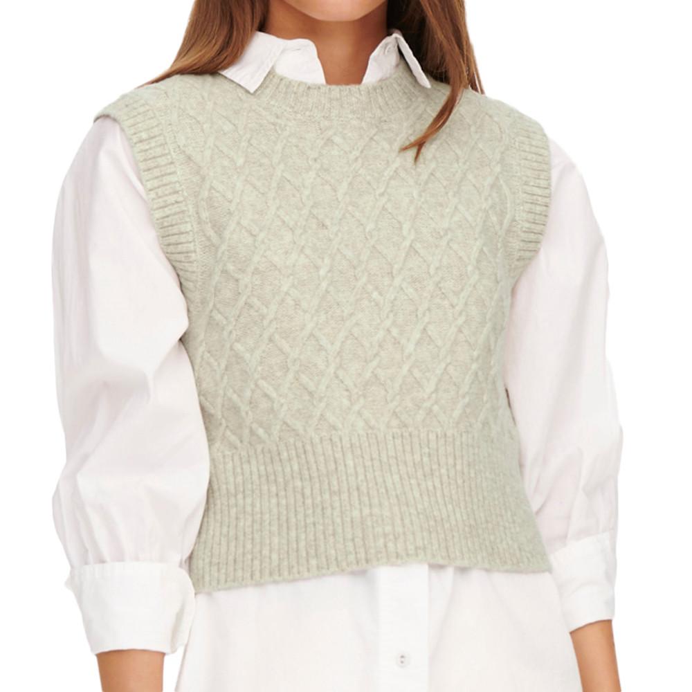 Pull Beige Femme Only Macadamia pas cher