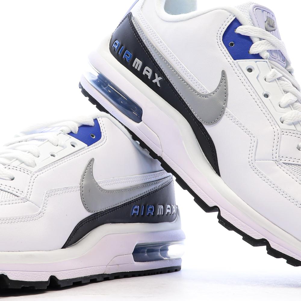 Baskets Blanches/Noires/Bleu Homme Nike Air Max vue 7