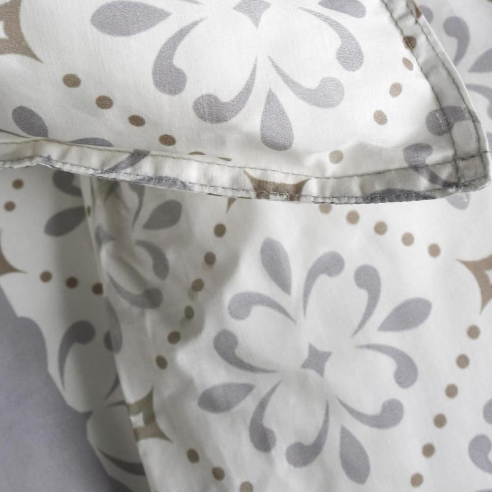 Housse de Couette Blanche/Marron Today 220x240 57 Fils vue 2