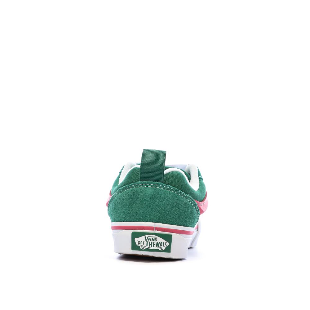 Baskets Verte/Rose Fille Vans Knu Skool vue 3