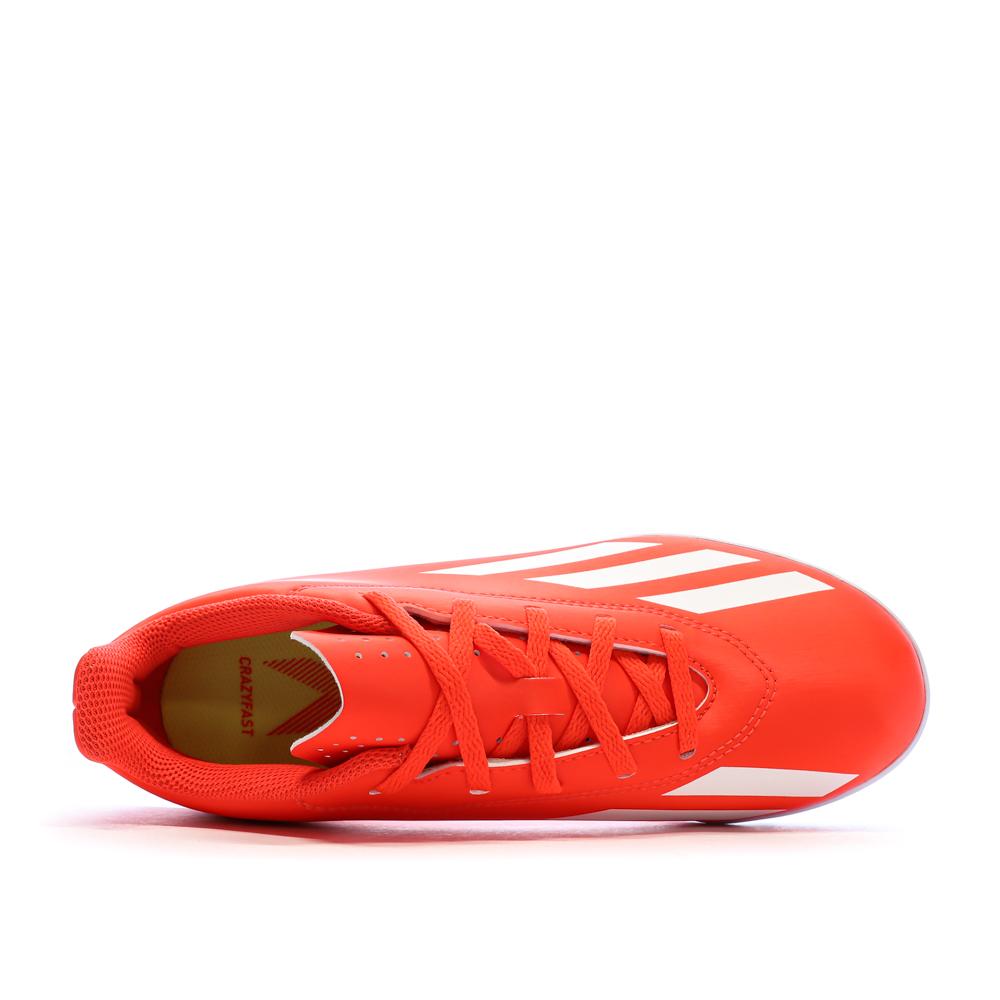 Chaussures de football Rouge Garçon Adidas X Crazyfast vue 4
