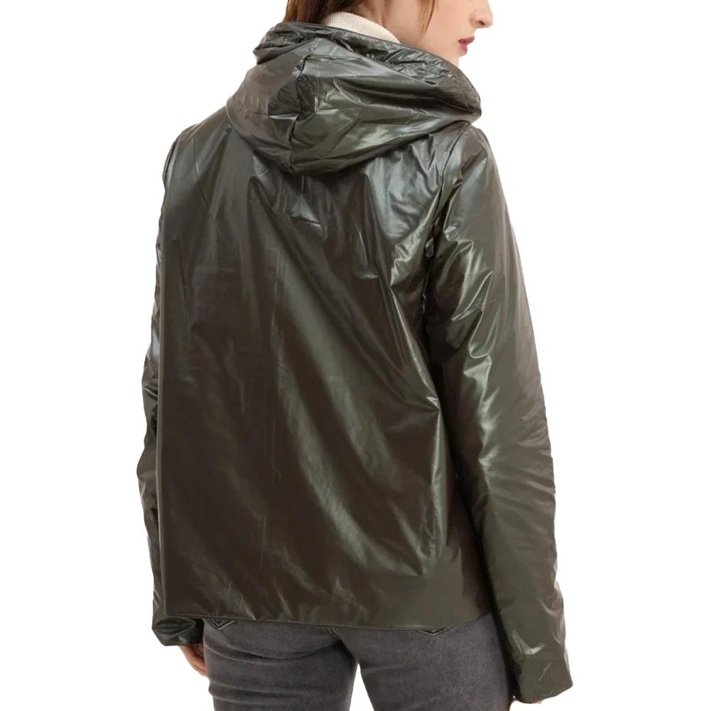 Veste Imperméable Kaki Femme Laura Jo Mi-saison Court vue 2