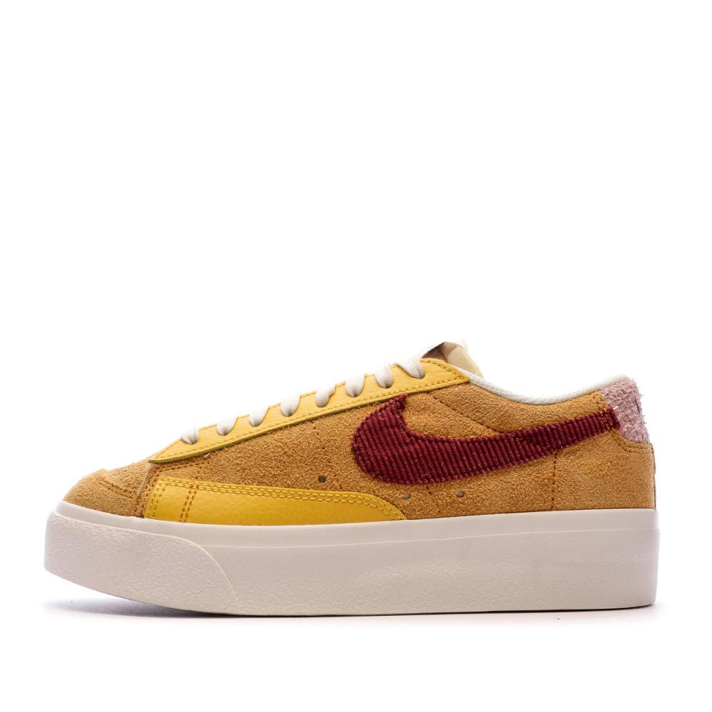 Baskets Marrons Femme Nike Blazer Low Platform pas cher