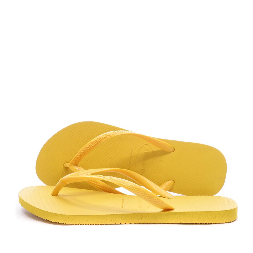 Tongs Jaune Femme Havaianas Slim pas cher