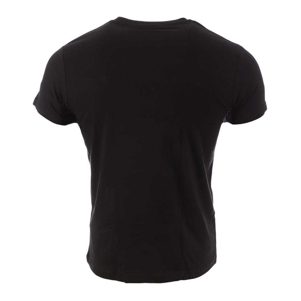 T-shirt Noir Homme Schott O Neck Basic vue 2