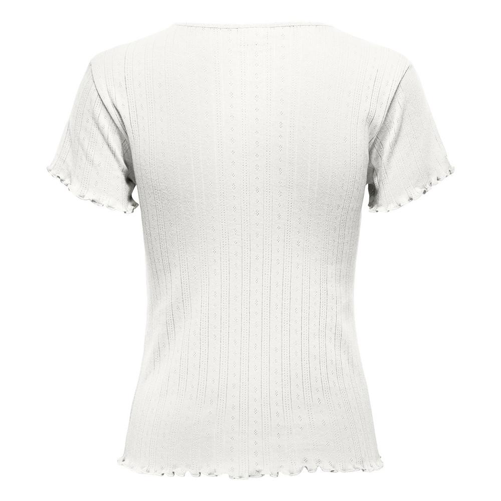 T-shirt Blanc Femme JDY Salsa Life vue 2