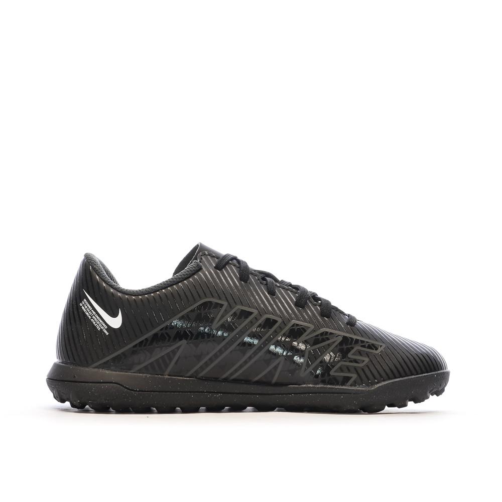 Chaussures de Foot Noires Junior Nike Vapor 15 Club TF vue 2