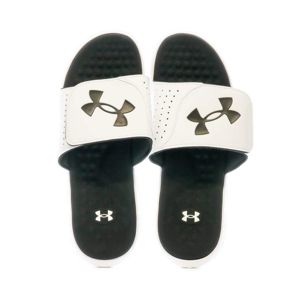 Claquettes Blanches Homme Under Armour Ignite vue 2