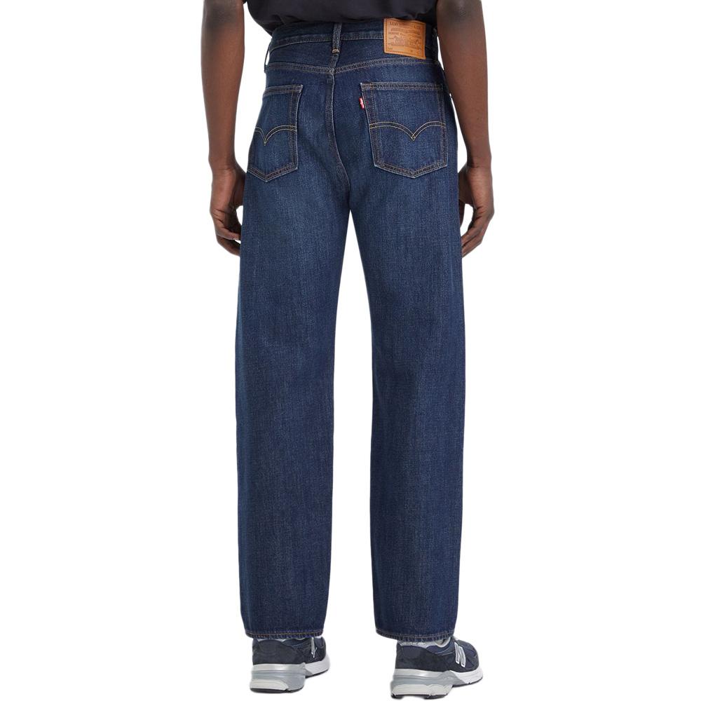 Jean 555 Bleu Brut Homme Levi's Relaxed Straight 000LO vue 2