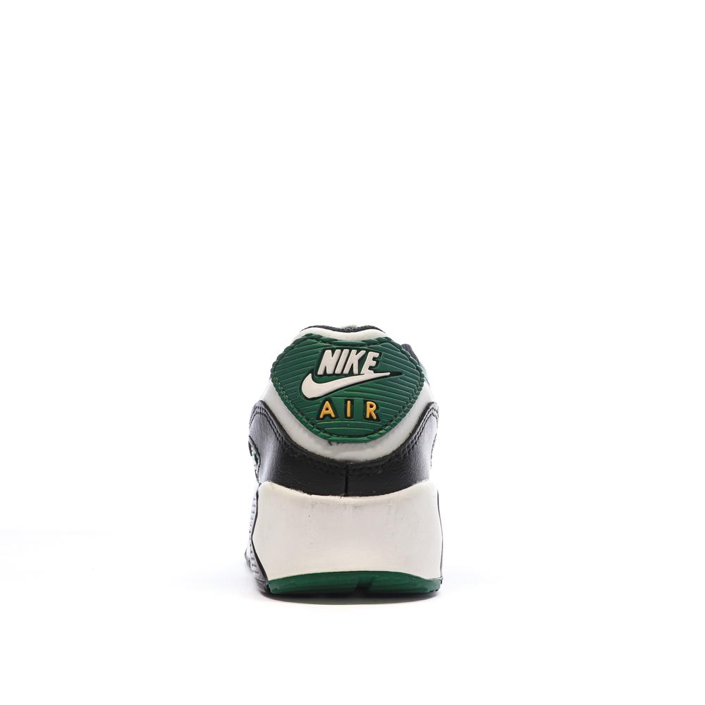 Baskets Blanches/Verte Garçon Nike Air Max 90 vue 3