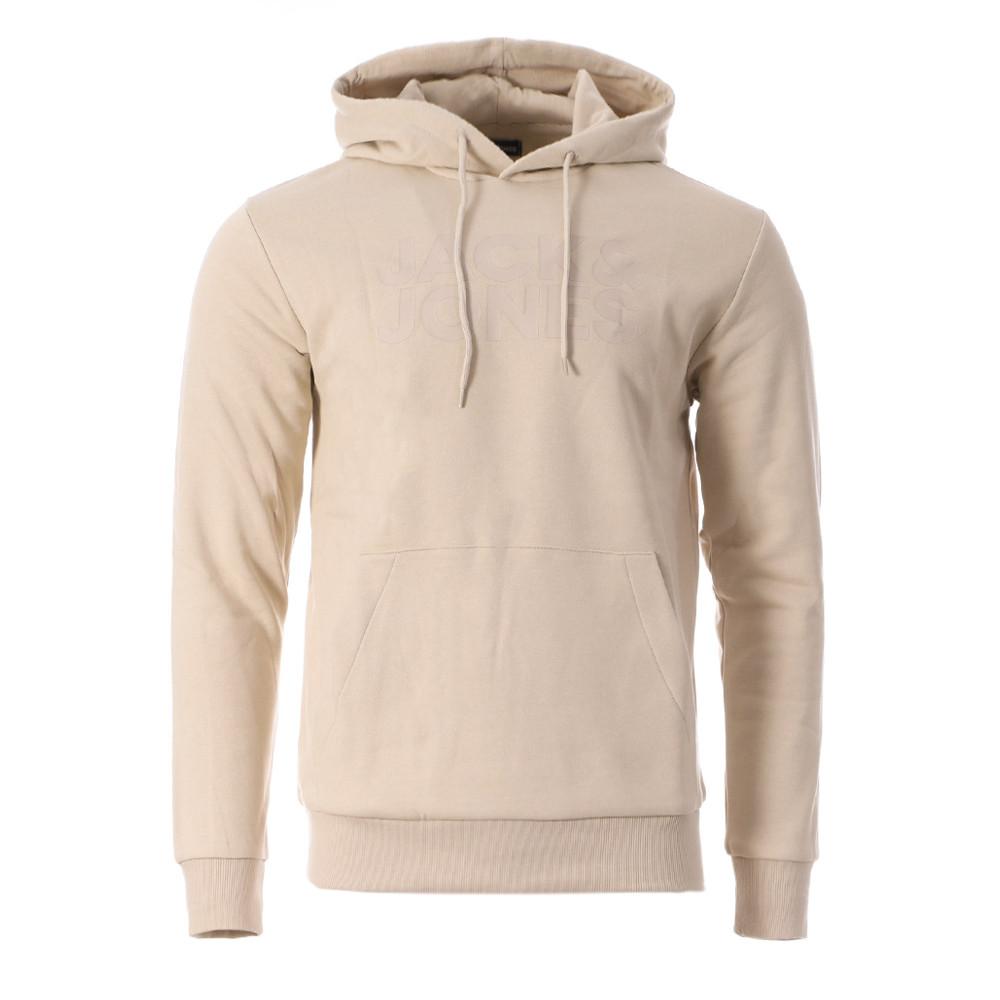 Sweat à Capuche Beige Homme Jack & Jones Corp65 pas cher