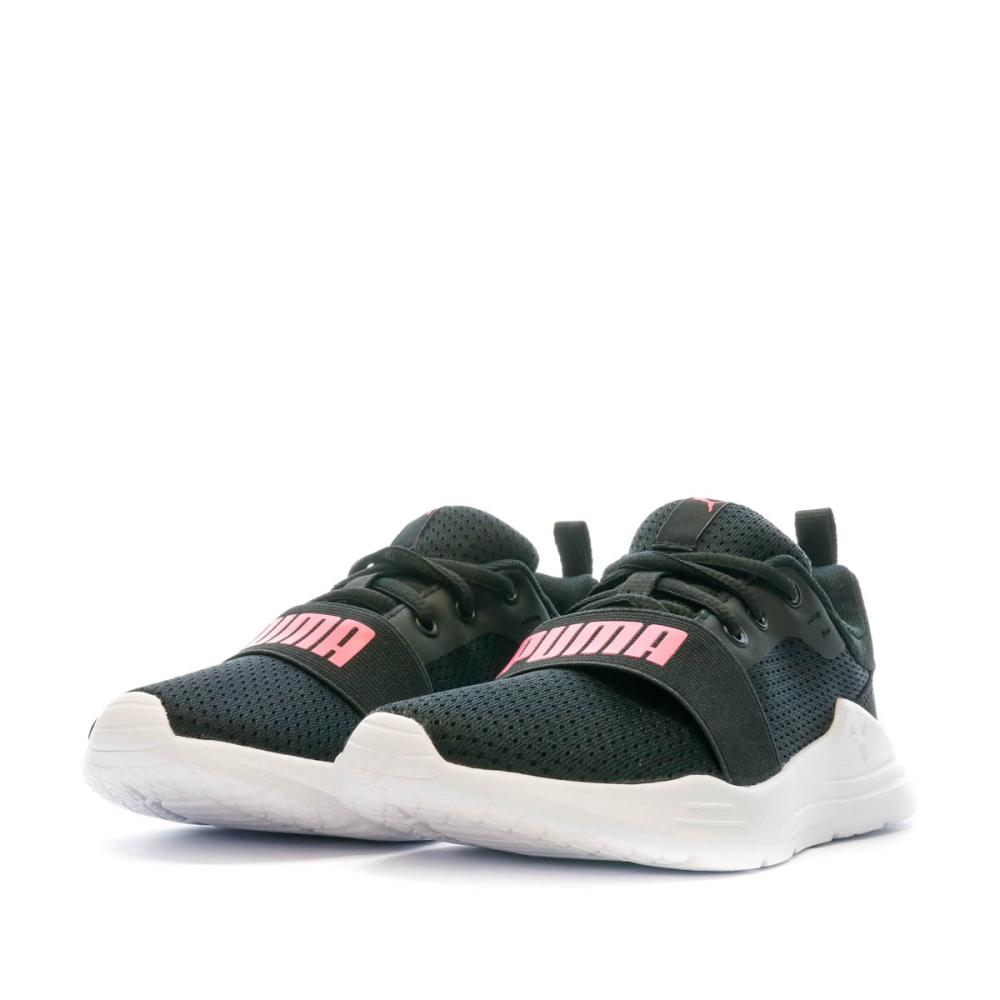 Baskets Noir Fille Puma Wired vue 6