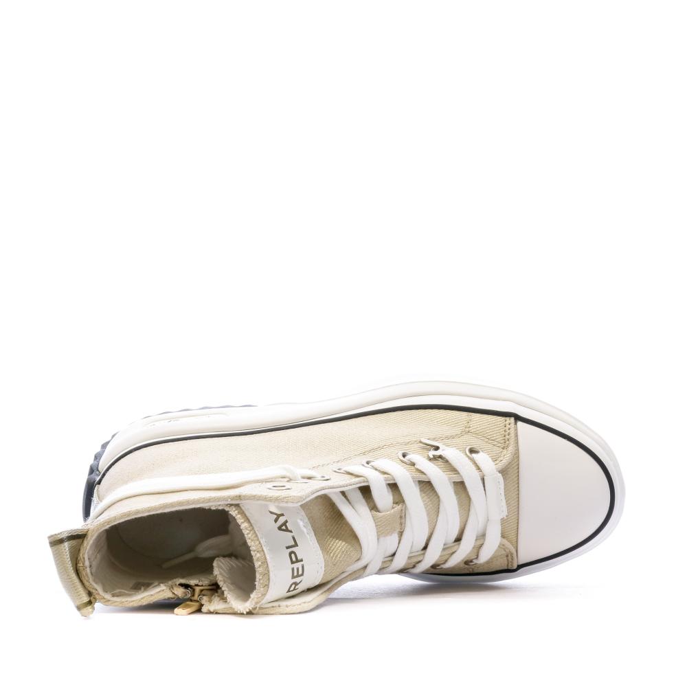 Baskets Doré Femme Replay Aqua Clean vue 4