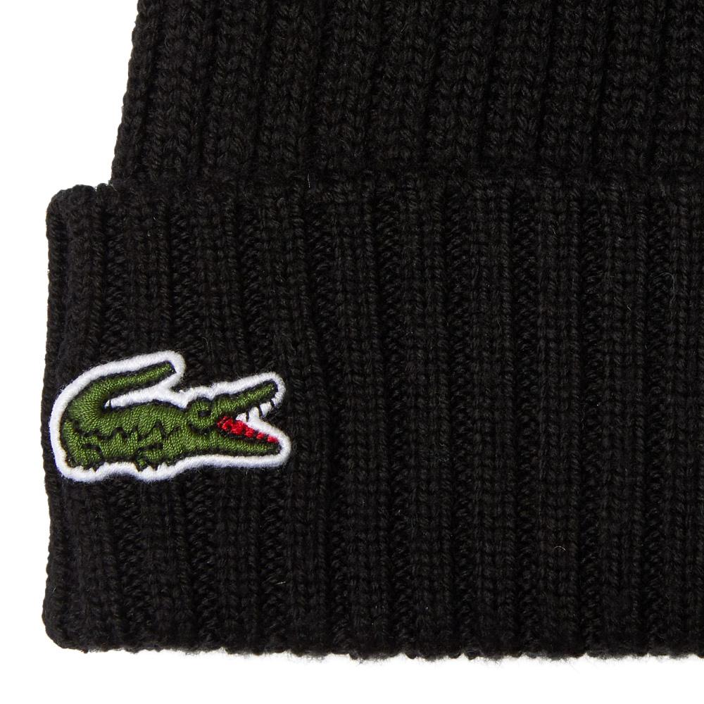 Bonnet Noir Homme Lacoste hjm vue 2