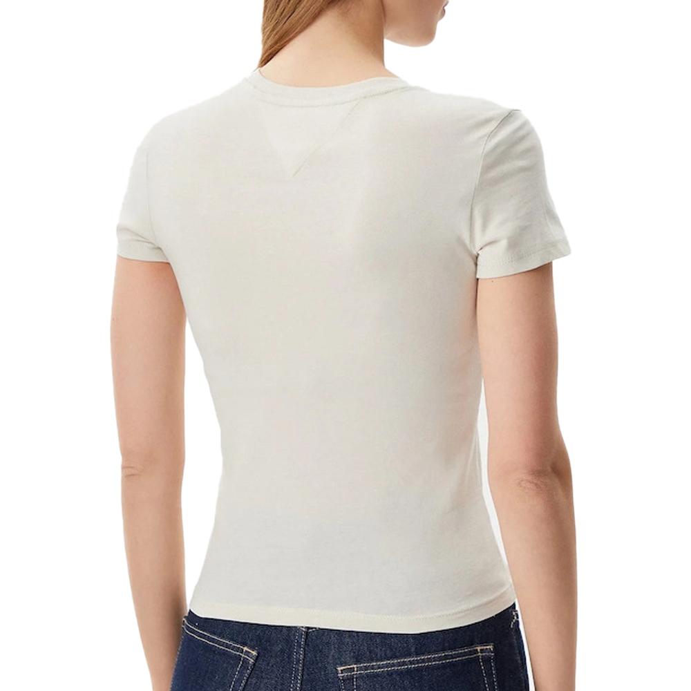 T-shirt Beige Femme Tommy Hilfiger Tjw vue 2