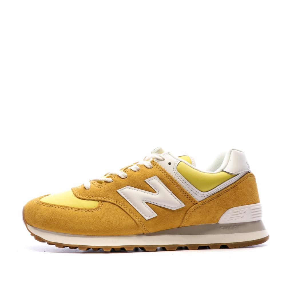 Baskets Jaunes Mixte New Balance 574 pas cher