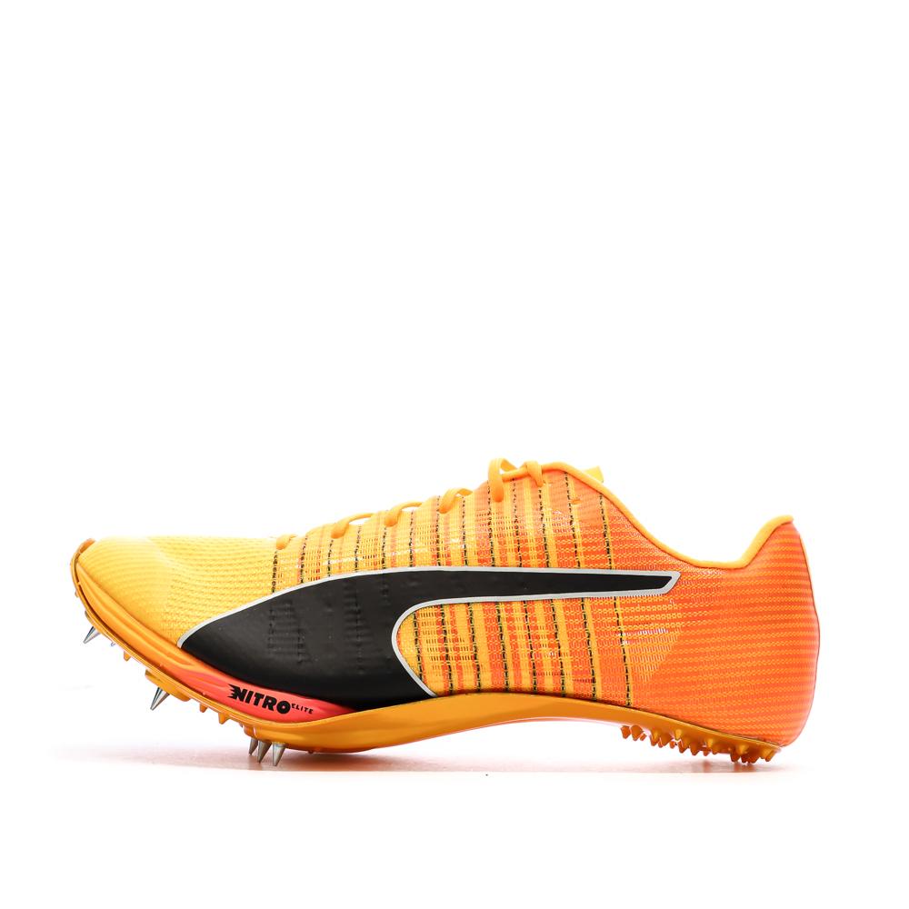 Chaussures d'Athlétisme Orange Rose Mixte Puma evoSPEED Sprint NITRO 2 pas cher