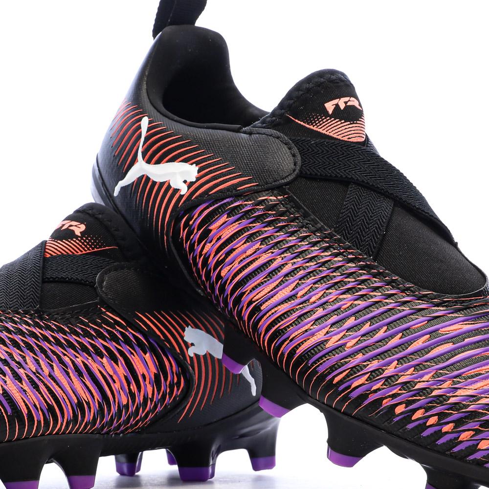 Chaussures de Foot Noires/Fushia Junior Puma Future 8 Match Ll FG vue 7