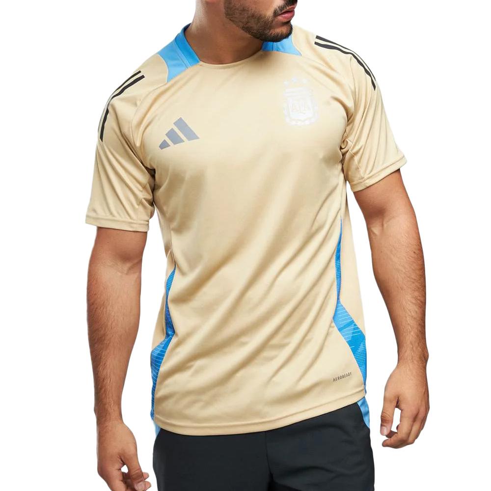 Argentine Maillot Training Doré Homme Adidas 2024 pas cher