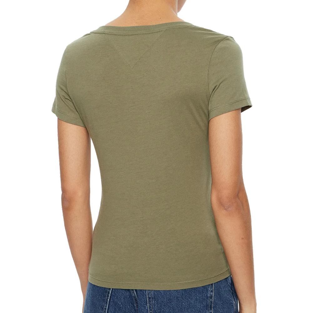T-shirt Kaki Femme Tommy Hilfiger Aruba vue 2