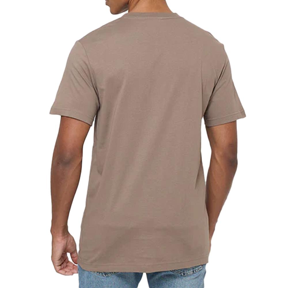 T-shirt Marron Homme Calvin Klein Jeans Embro Badge vue 2