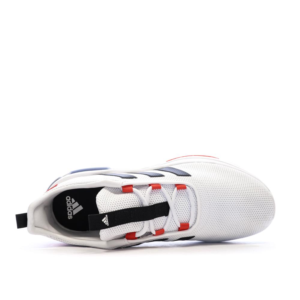 Baskets Blanches/Noires Garçon Adidas Racer vue 4