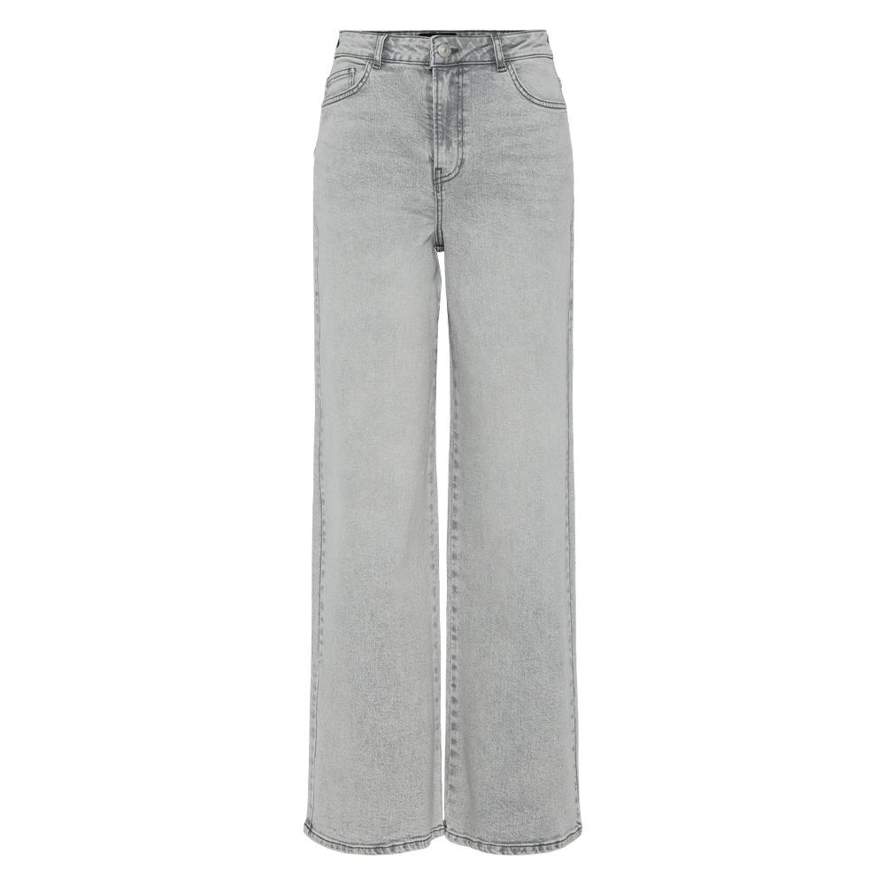 Jean Loose Gris Femme Pieces Elma pas cher